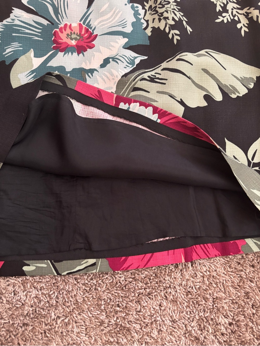 Vintage Tommy Bahama 100% Silk Tropical Hibiscus Maxi Dress Size 8 - Picture 6 of 9